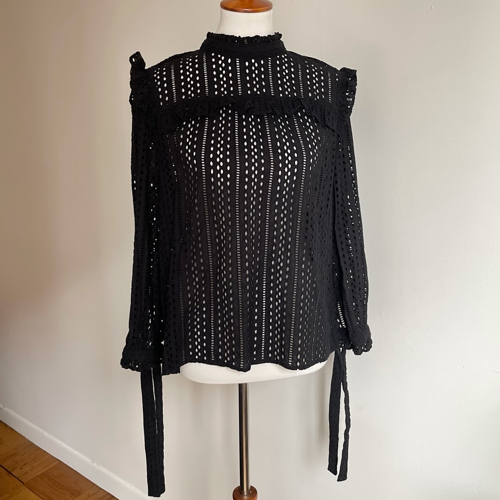 Madewell Eyelet Top w/ Tie Details